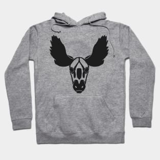 Moose tattoo design (black) Hoodie